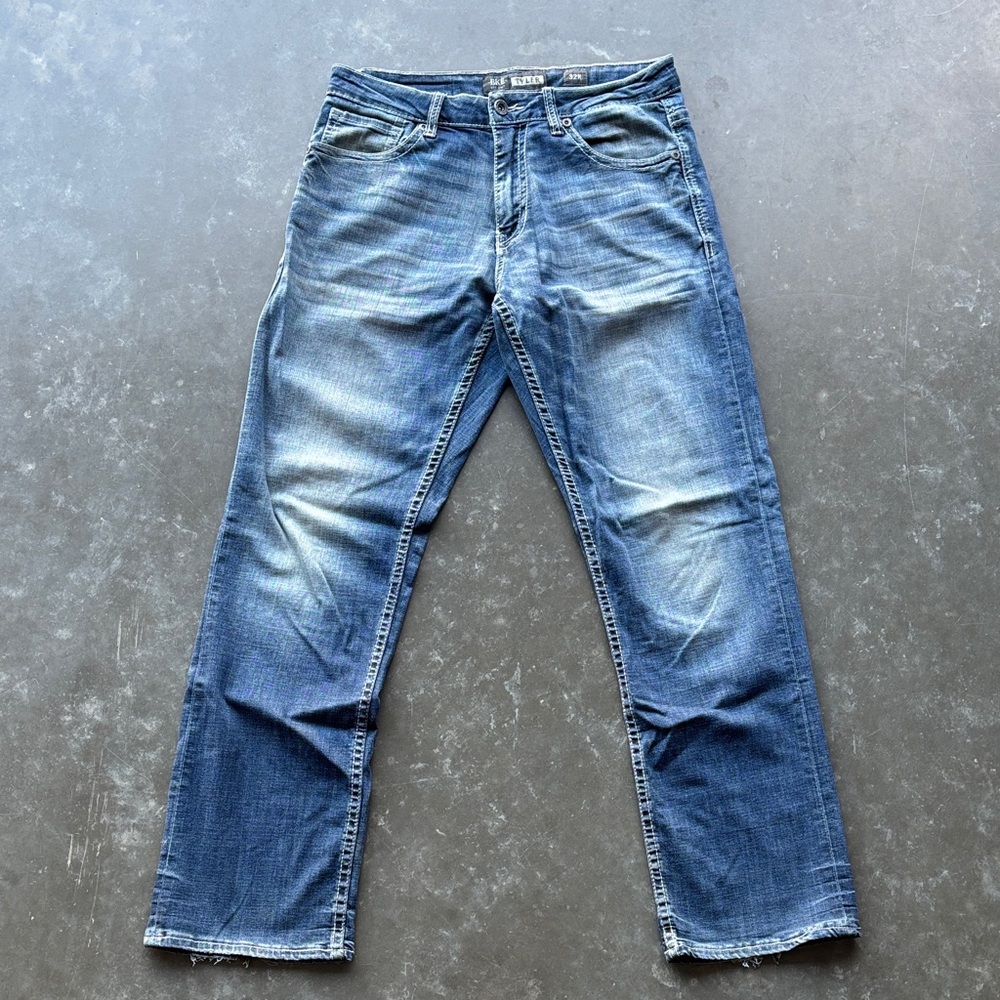 BKE Men’s Size 32 Tyler Straight Leg Cotton Blend Stretch Denim Jeans
